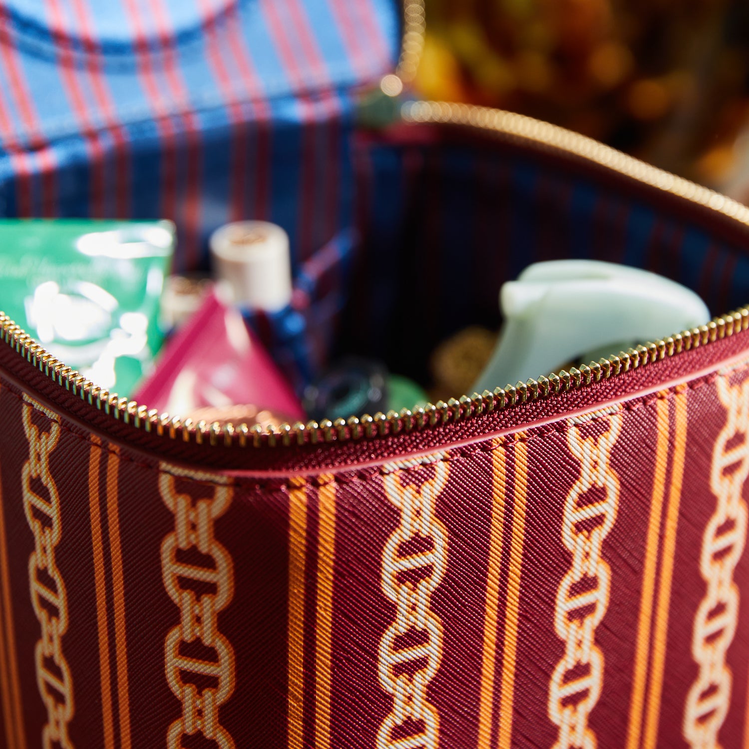 Acadia Cosmetic Case Mahogany