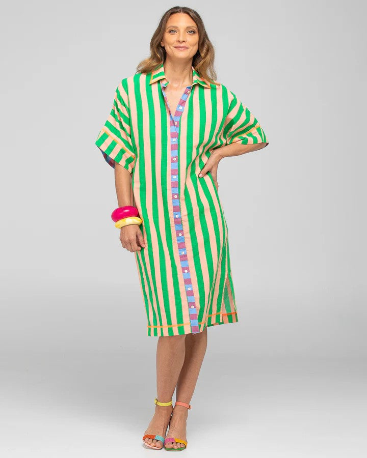Maui Shirt Dress -Capri Peach