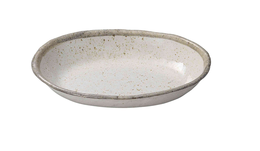 Shirokaratsu large oval plate