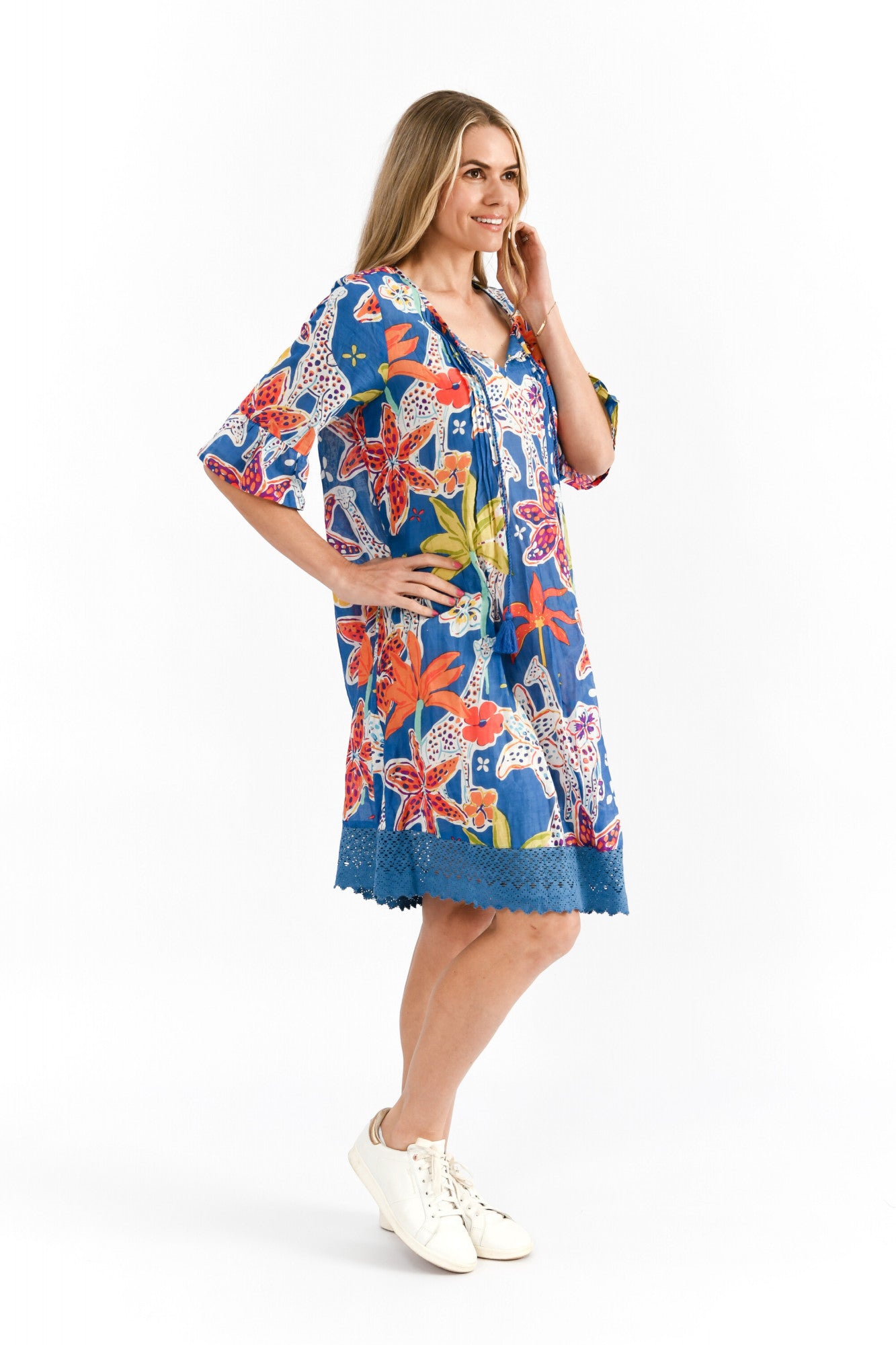 Hannah Tunic Boho Short Sleeve