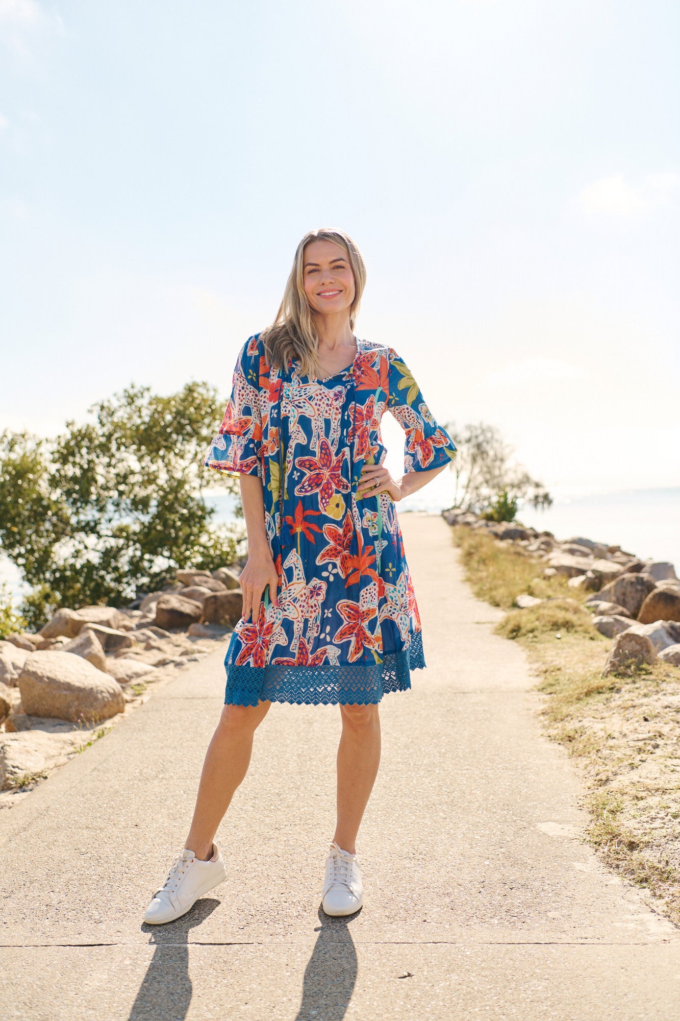 Hannah Tunic Boho Short Sleeve