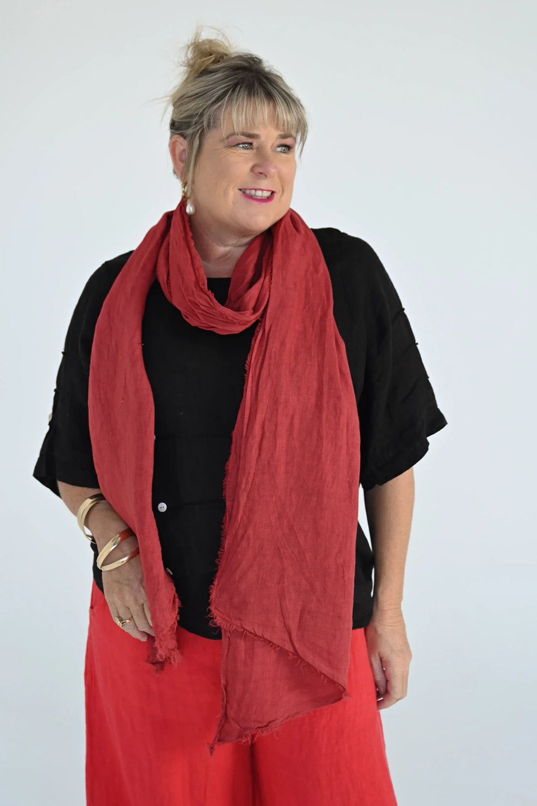 Etna Scarf - brick