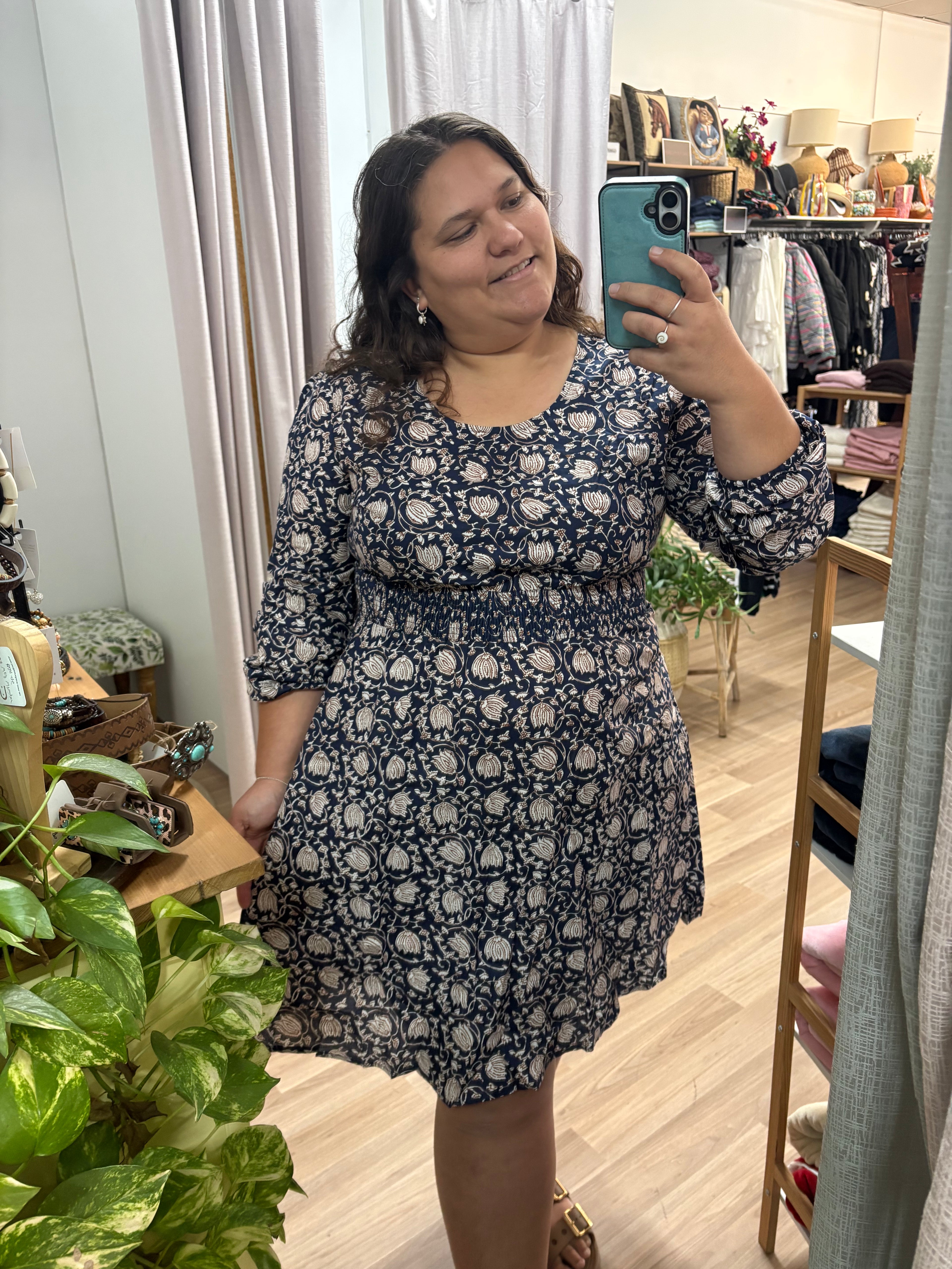 Ruby dress- Lotus print