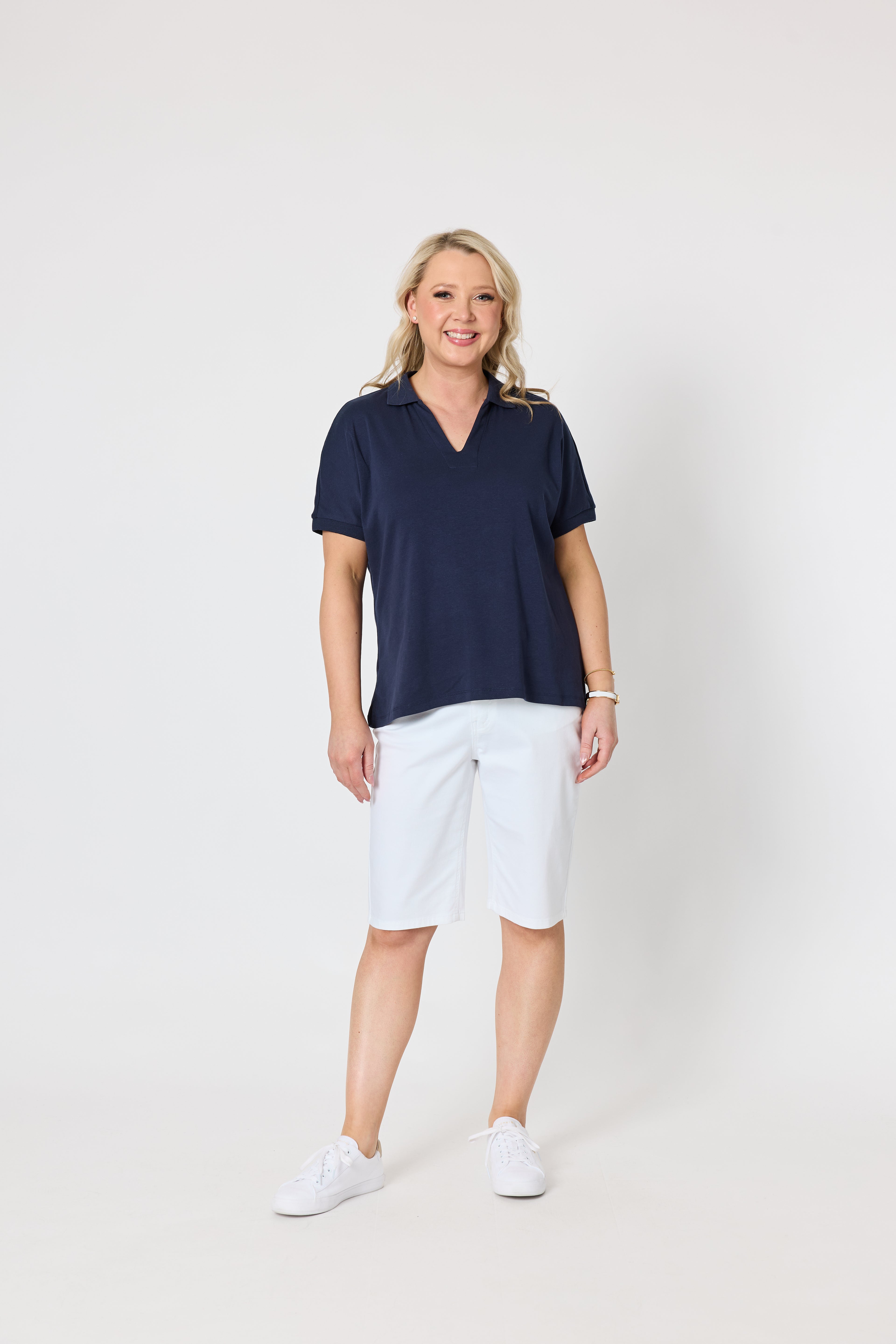 Fairway Polo Top - Navy