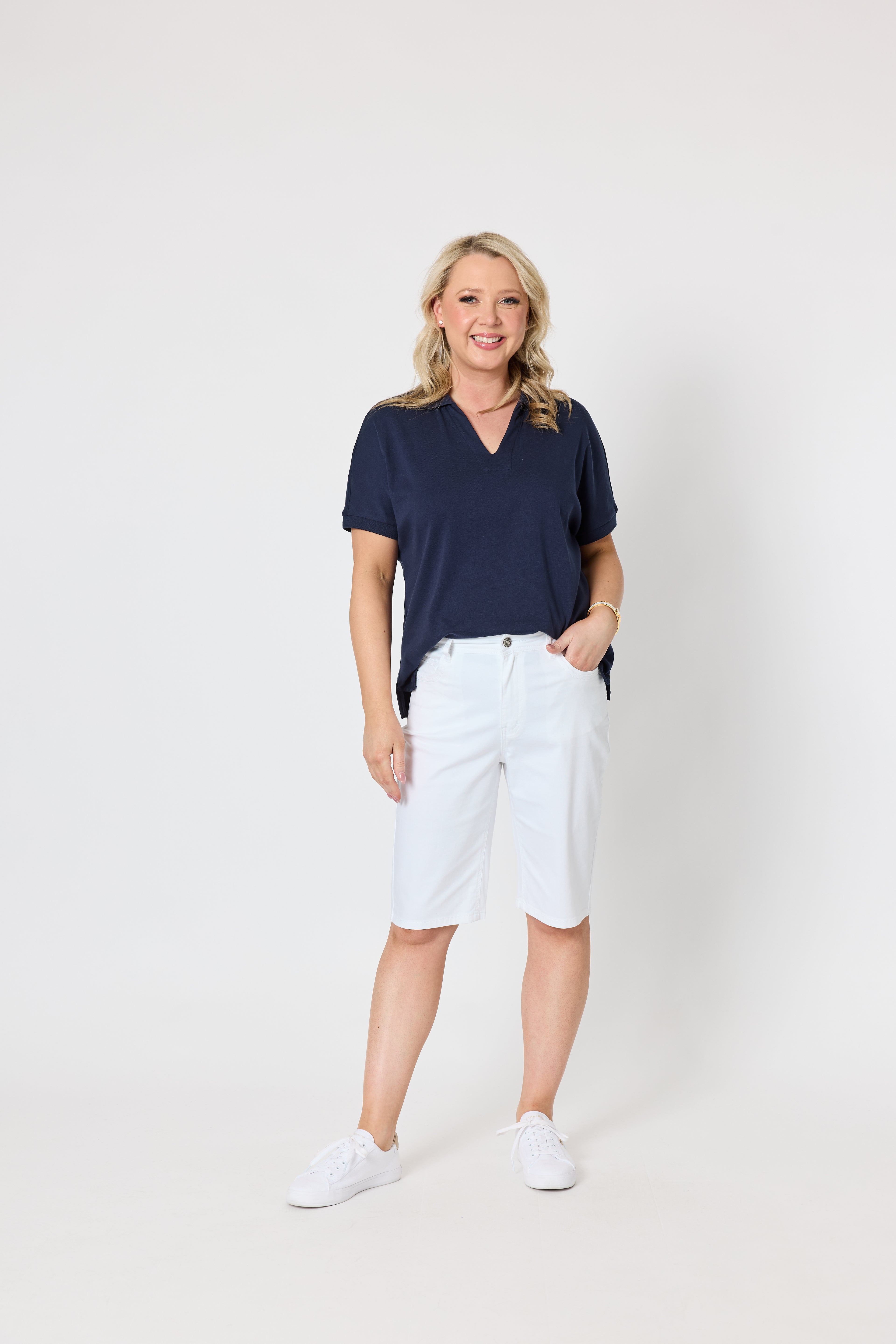 Fairway Polo Top - Navy