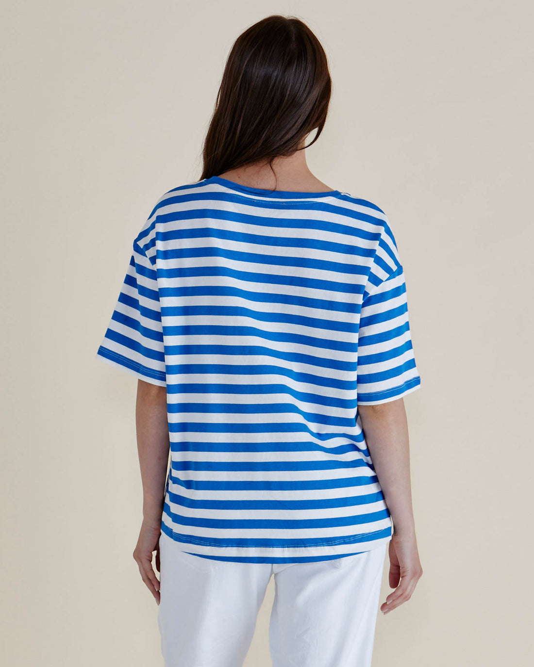 Relax Boxy Tee Azure Blue