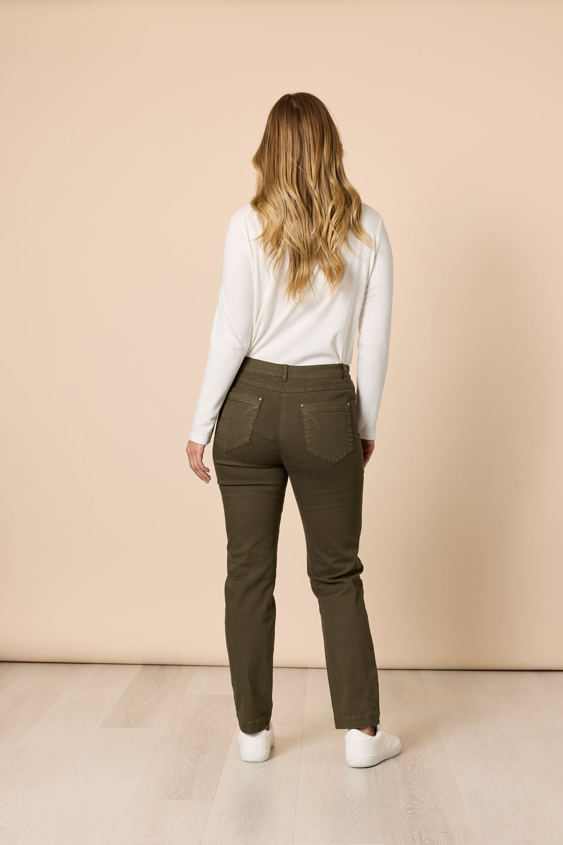 Slim Leg Miracle Denim Jean- Khaki