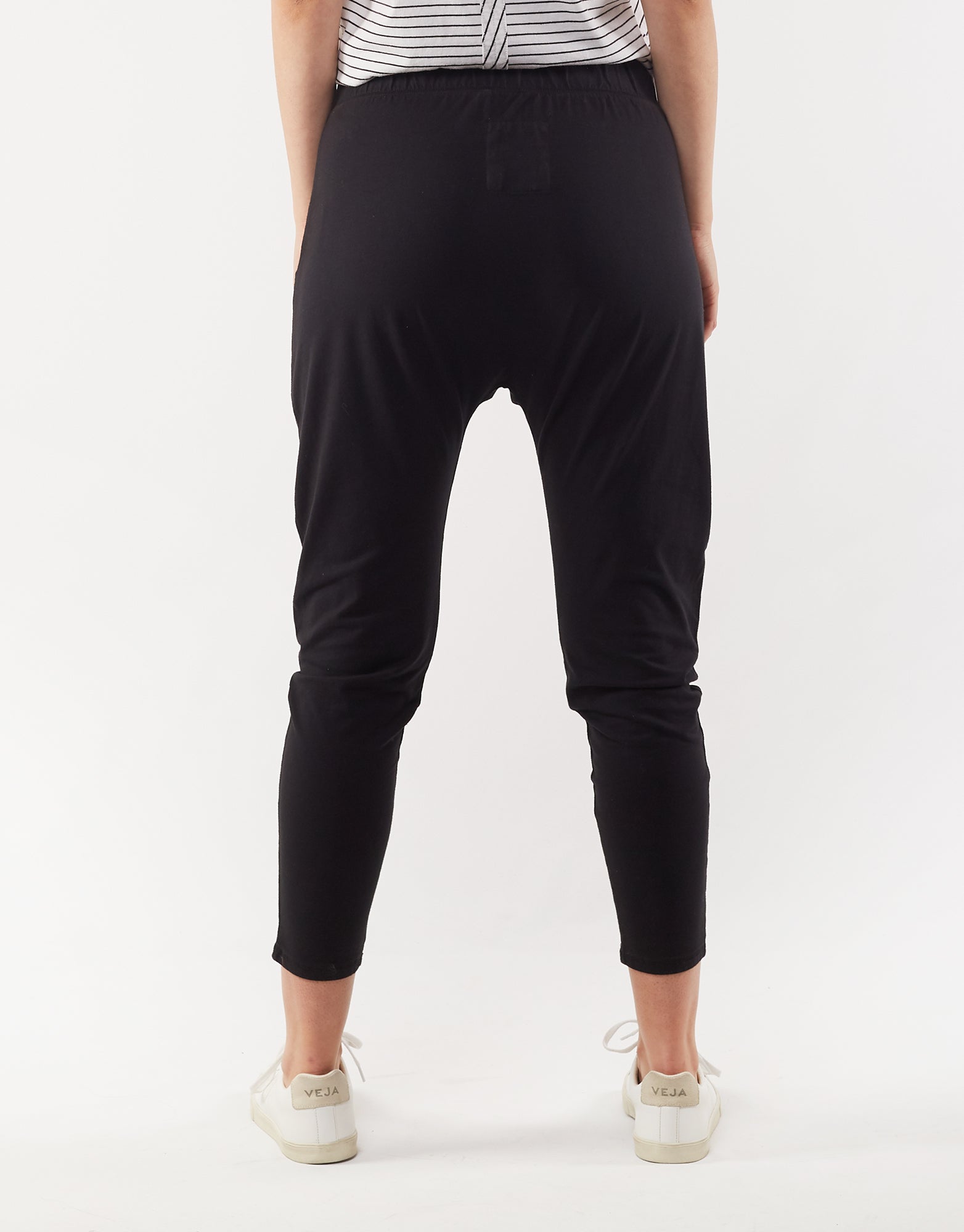 Washout pant washed black