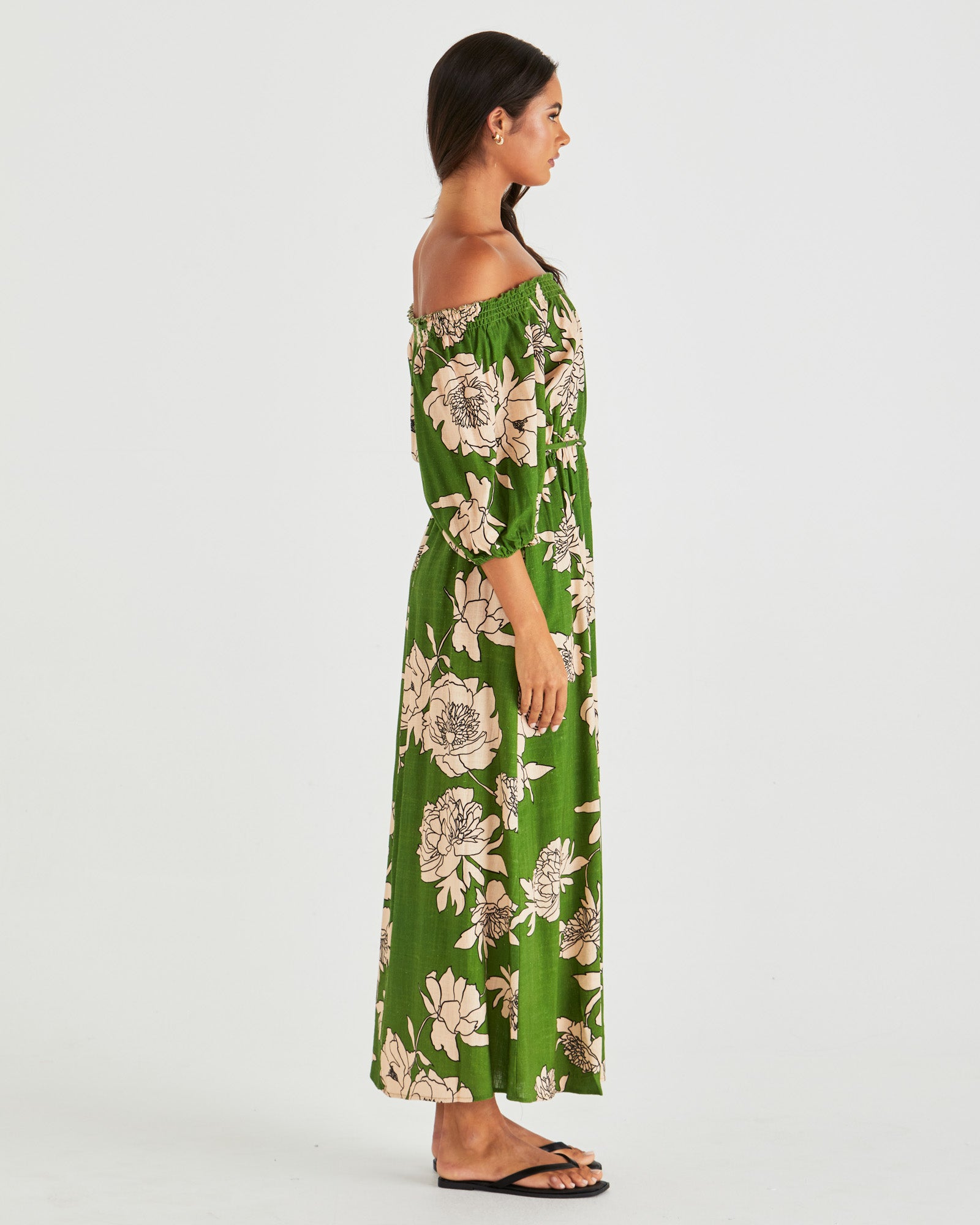 Antonie Off Shoulder Dress moonflower