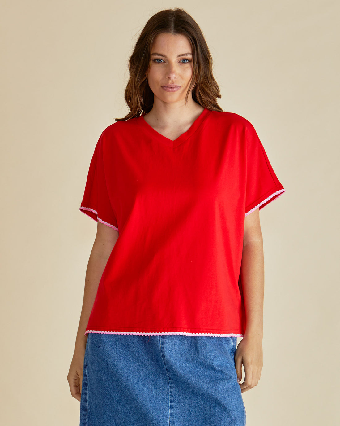 Avalon tee - red