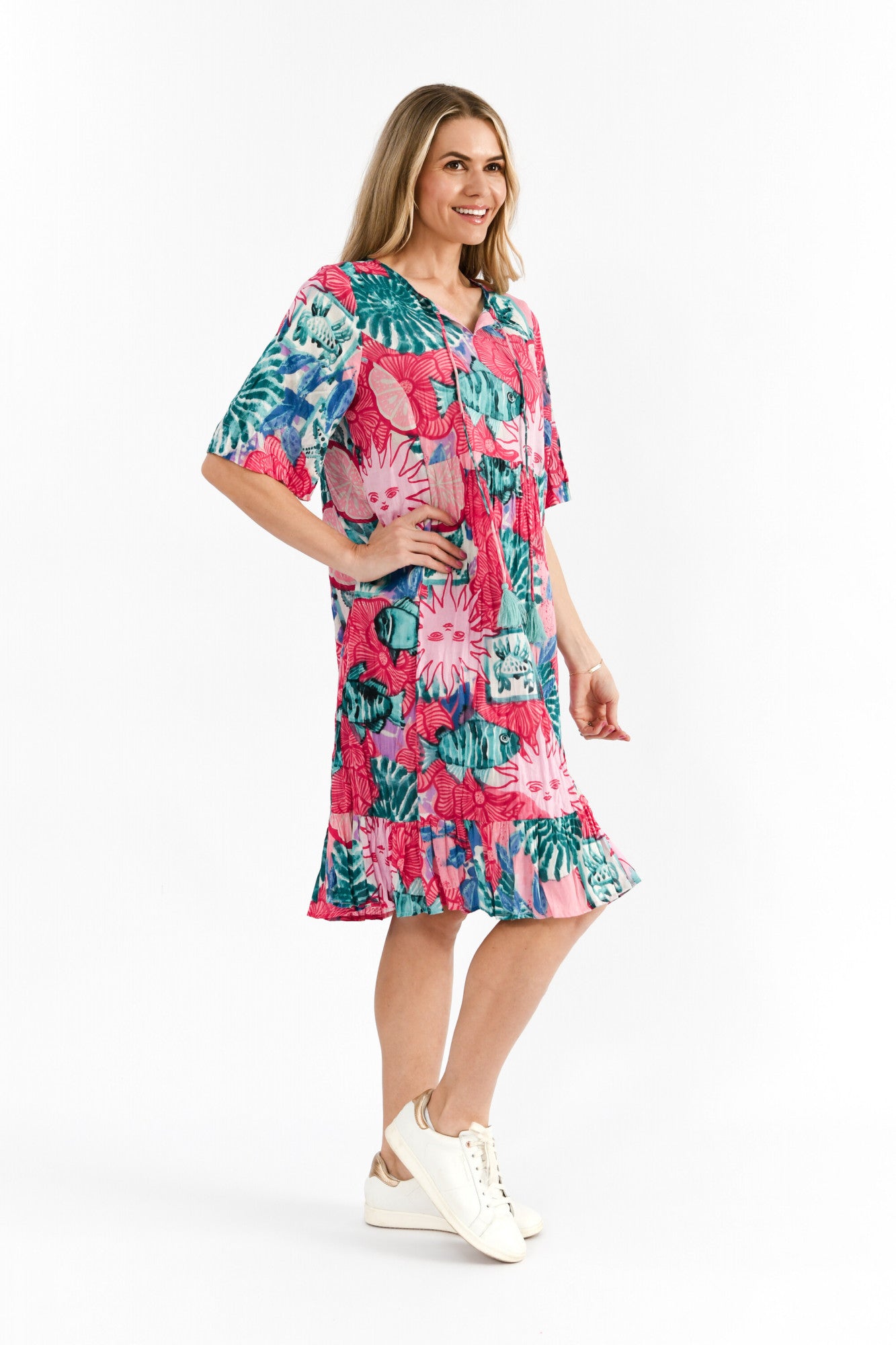 Charli Tassel Tie Dress