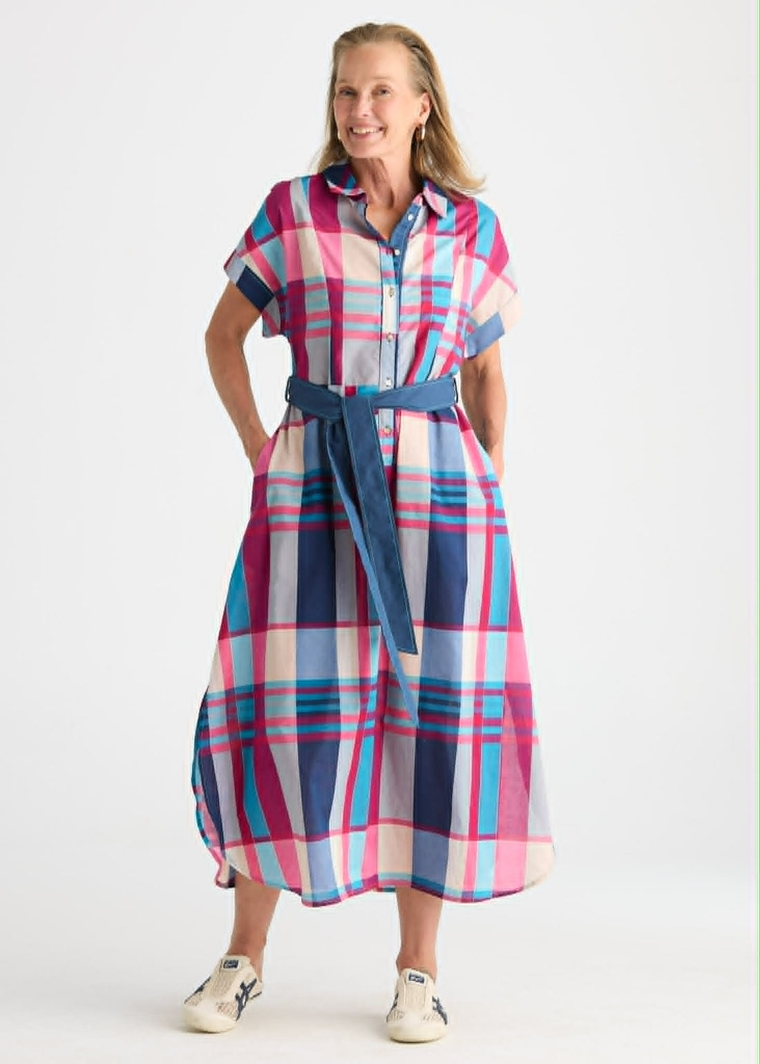 Checkered Dress - Eclipse