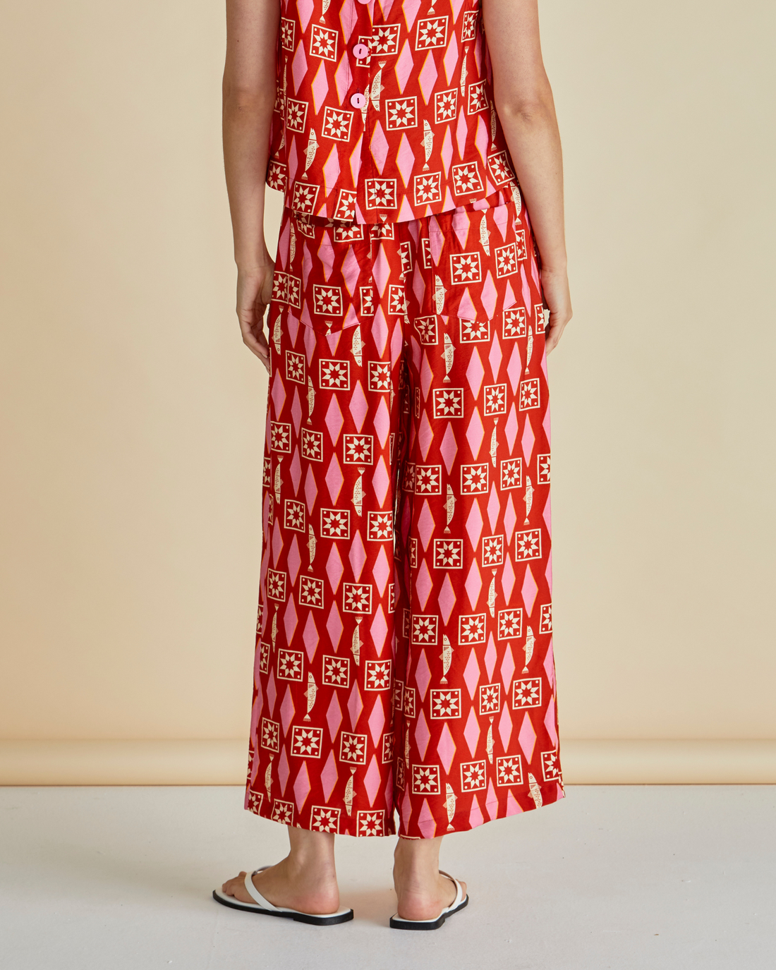 Copacabana relax pant- Sardinia geo print