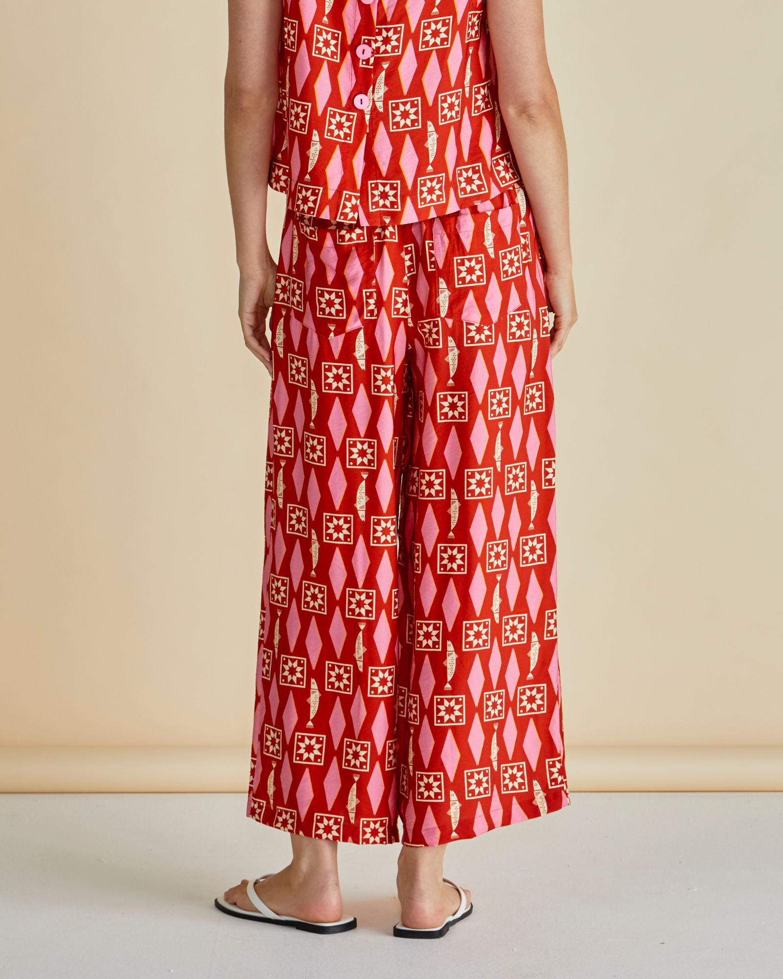 Copacabana relax pant- Sardinia geo print