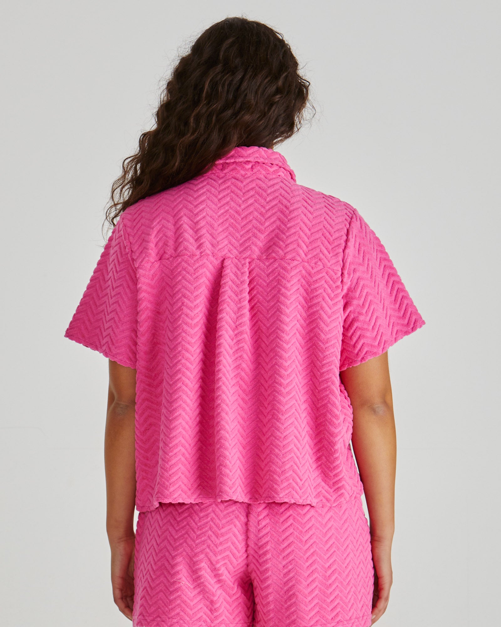 Codi shirt pink zig zag