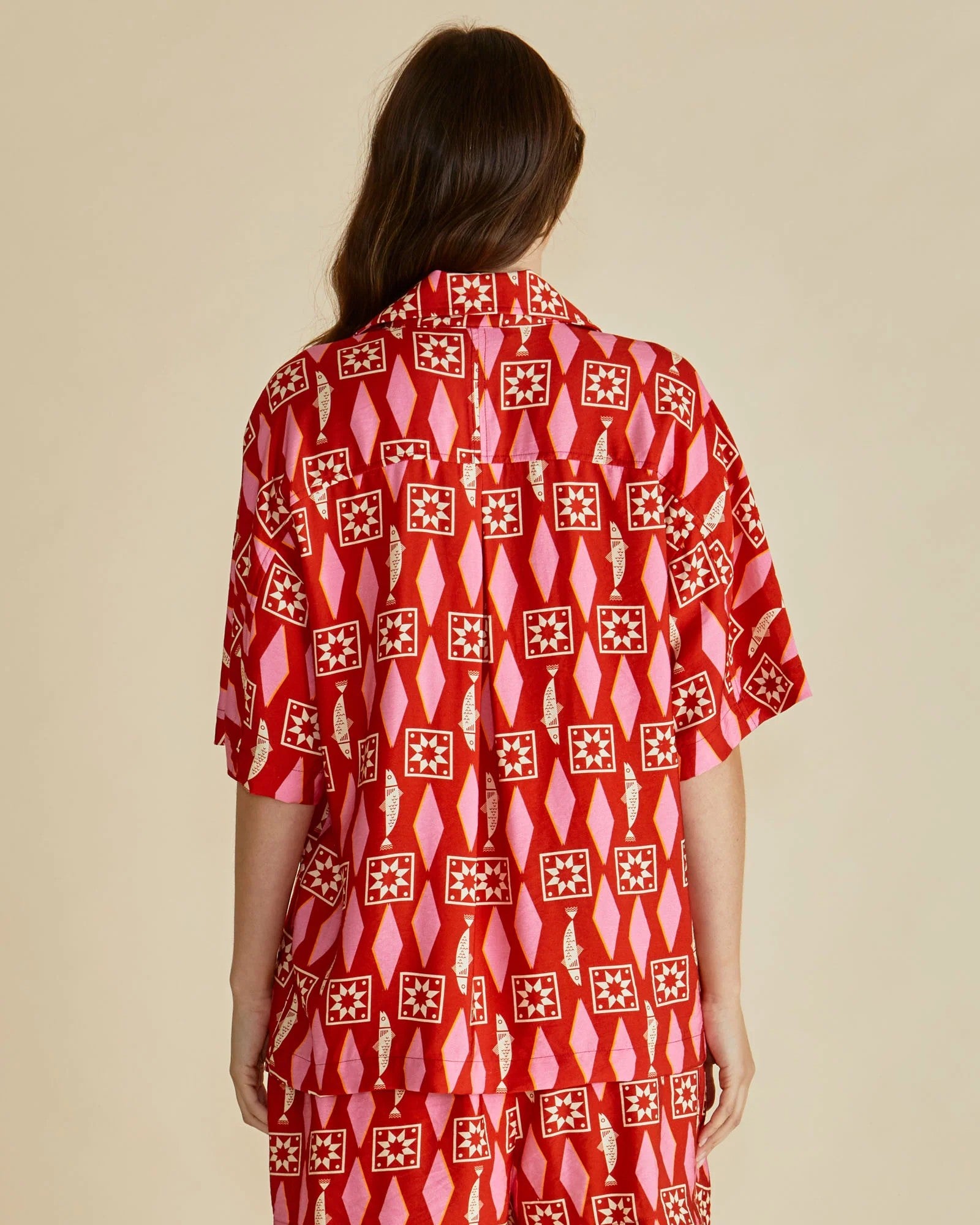 Copacabana shirt- Sardinia geo print