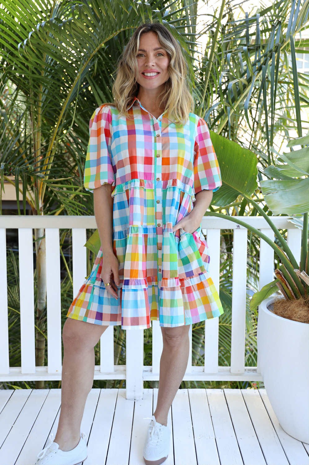 Gelato Check Dress