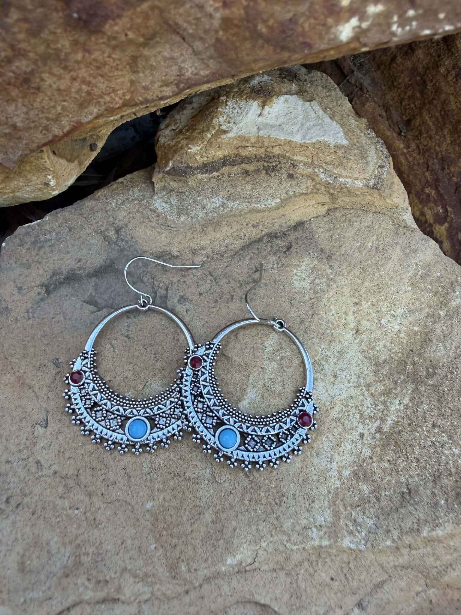 Midnight Moon Earring tassel Drop Dangle