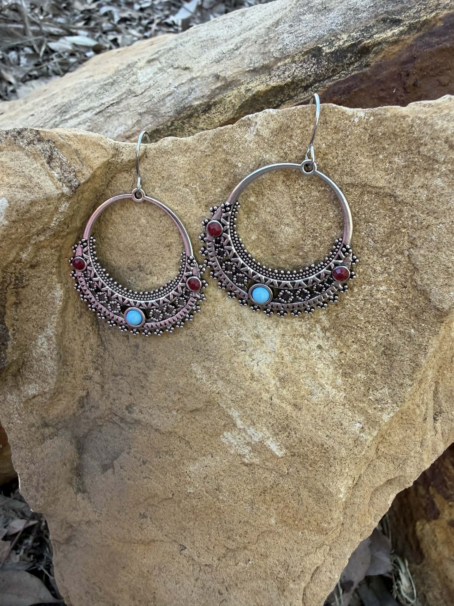 Midnight Moon Earring tassel Drop Dangle