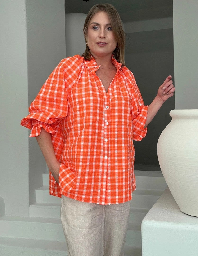 Nine Two Three Top Tangerine