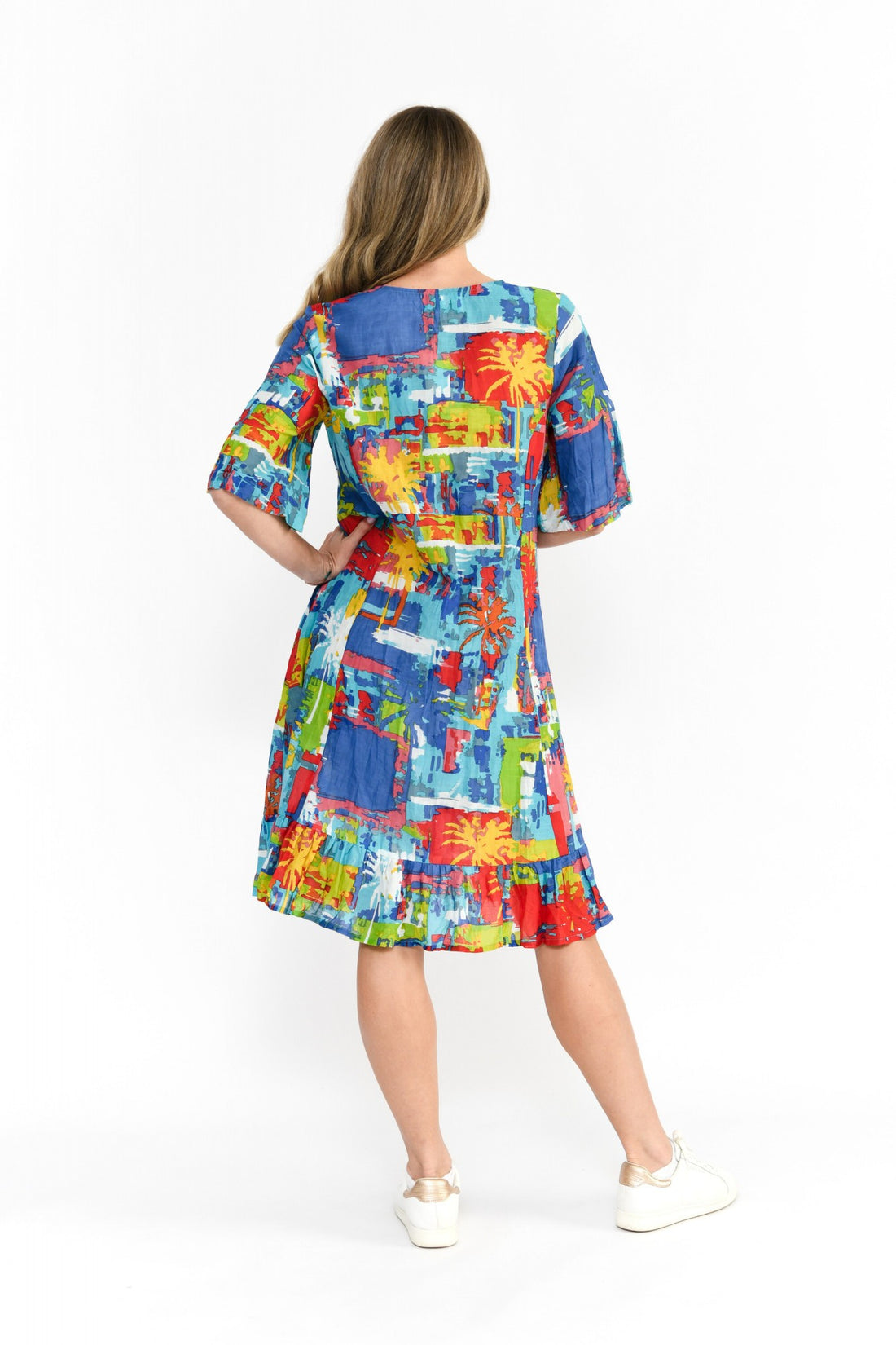 Charli tassel dress - Painted Palms 3