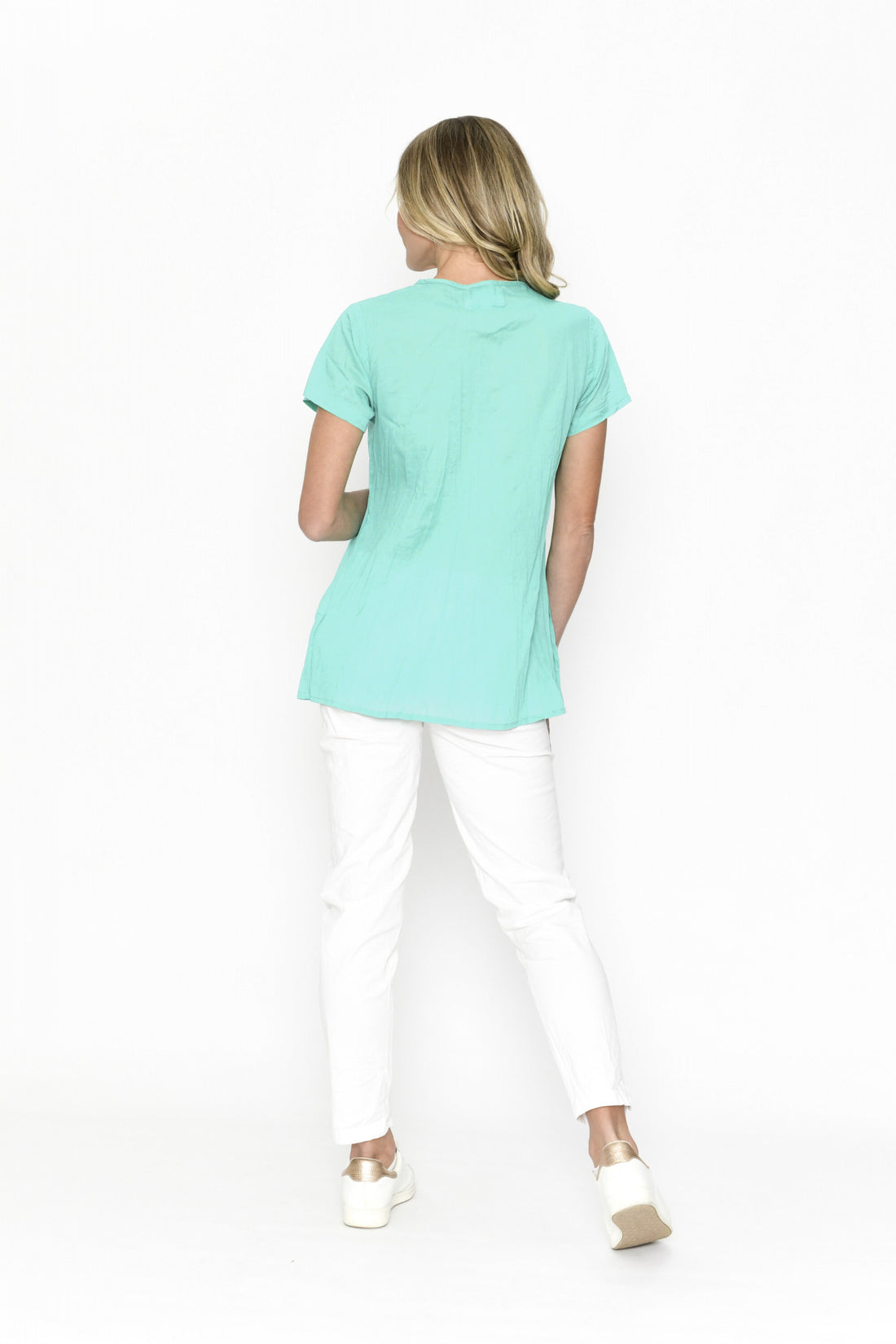 Kayla cotton blouse (AquaSplash)