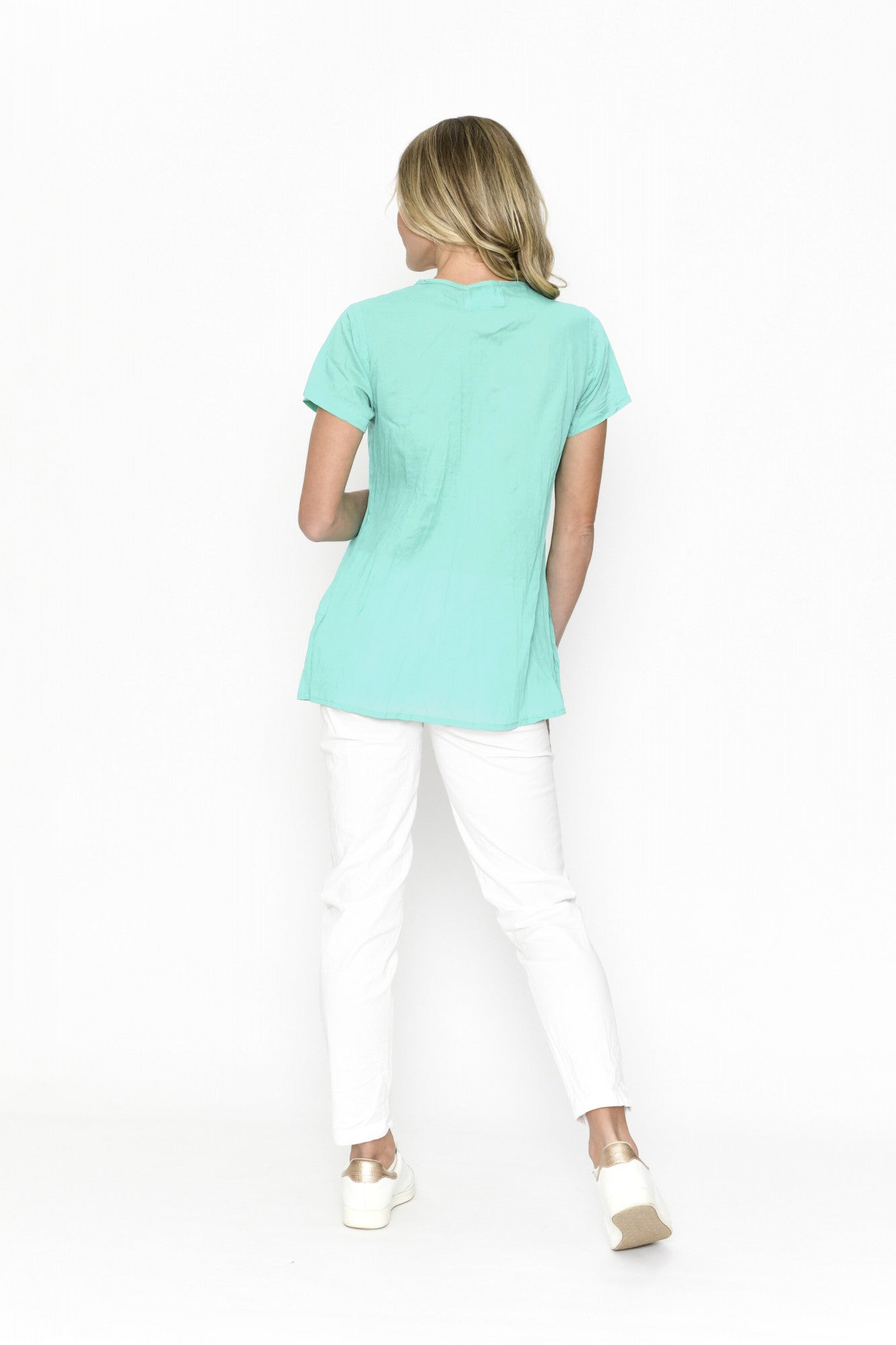 Kayla cotton blouse (AquaSplash)