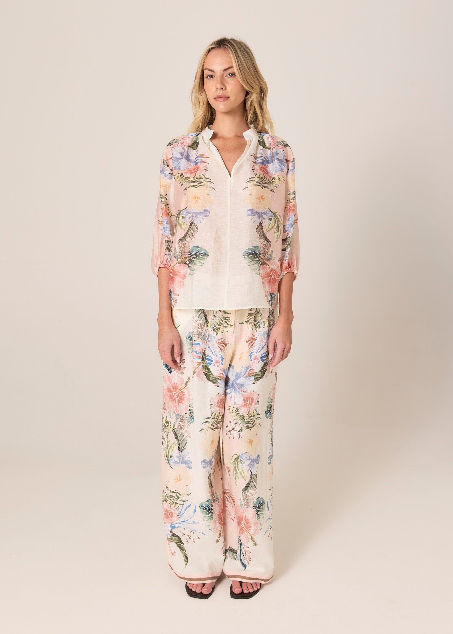 Solara Print Pant Pink