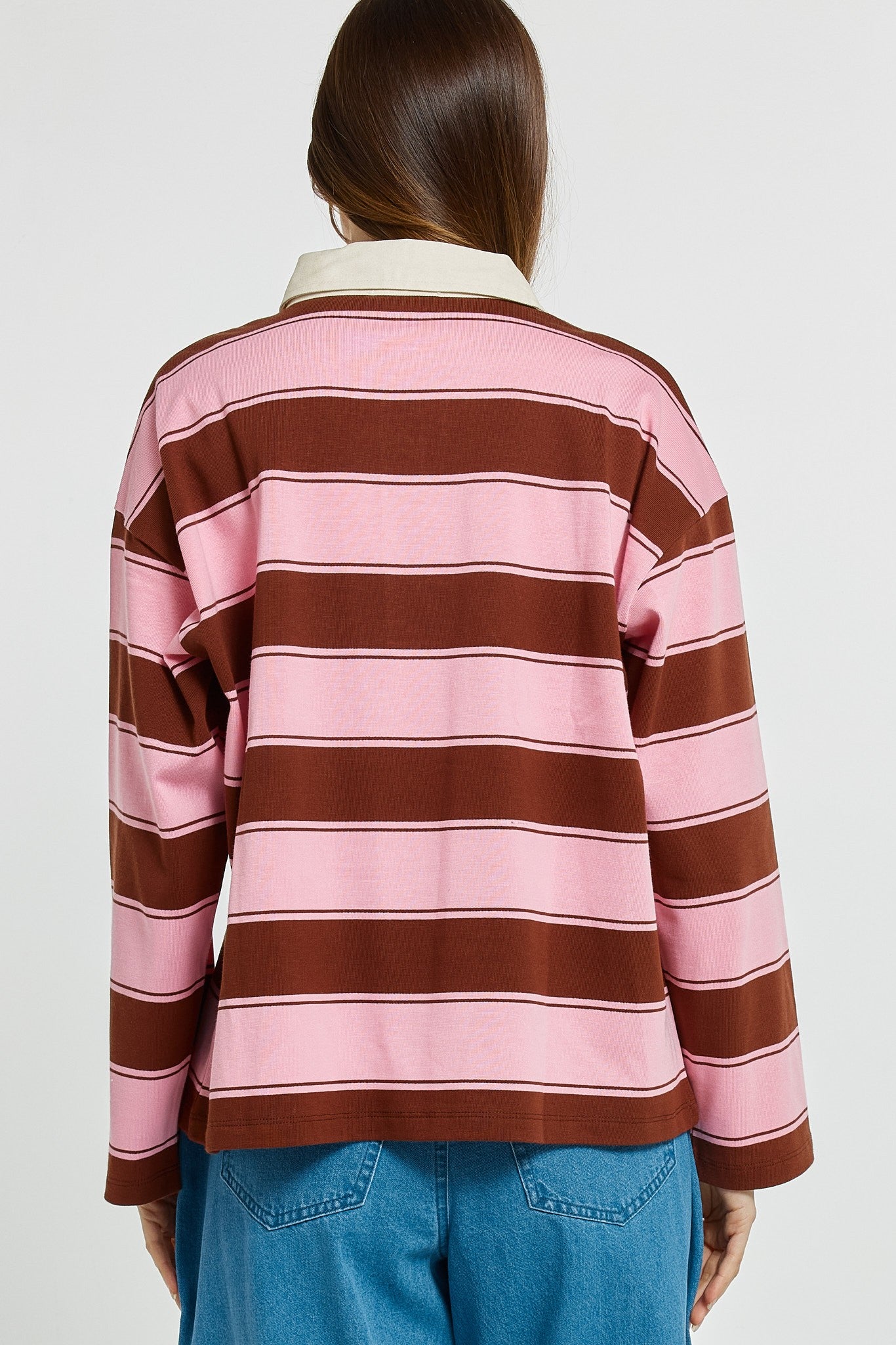 Roland Rugby Top pink/choc
