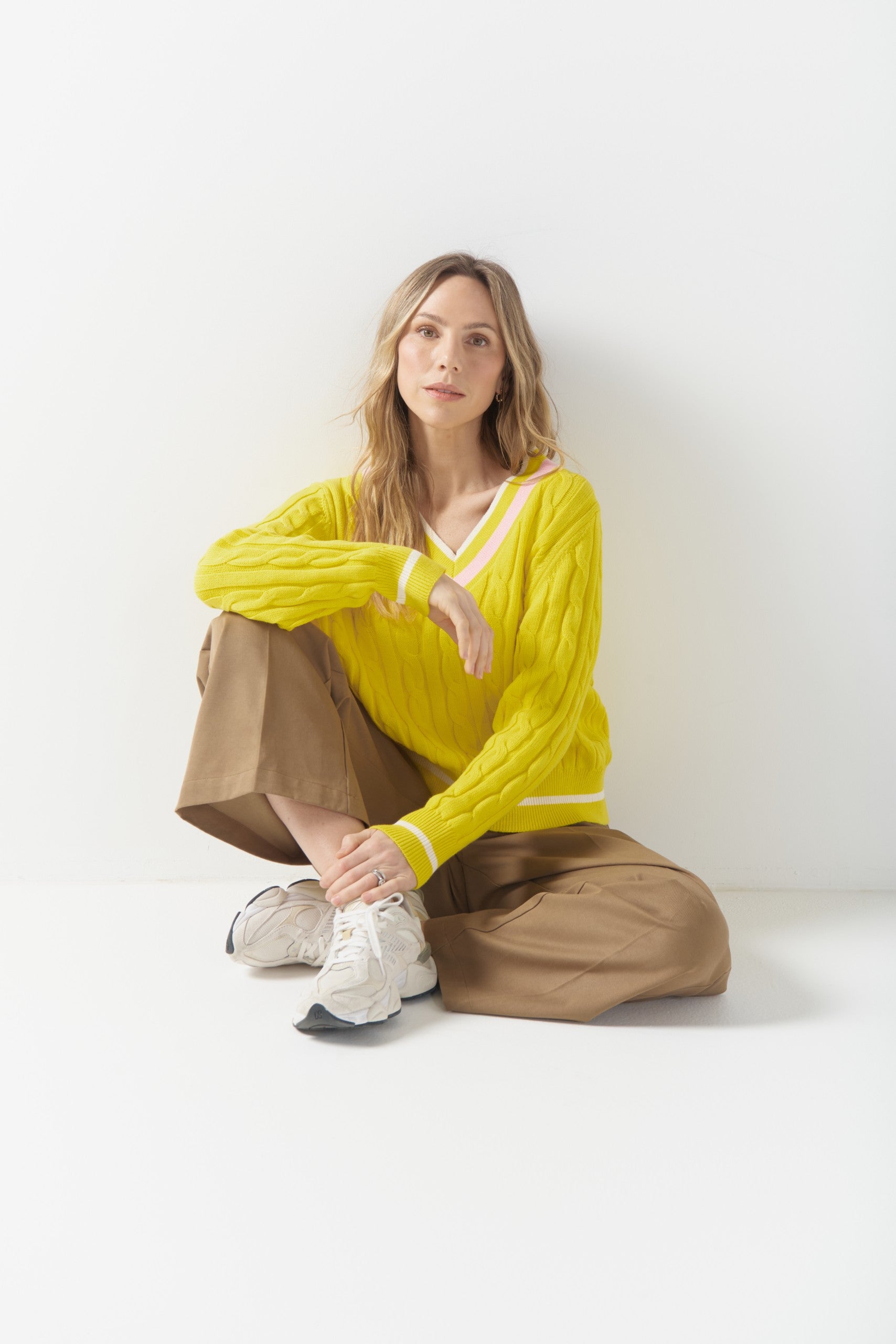 Cheeky Deep V Knit Limonite