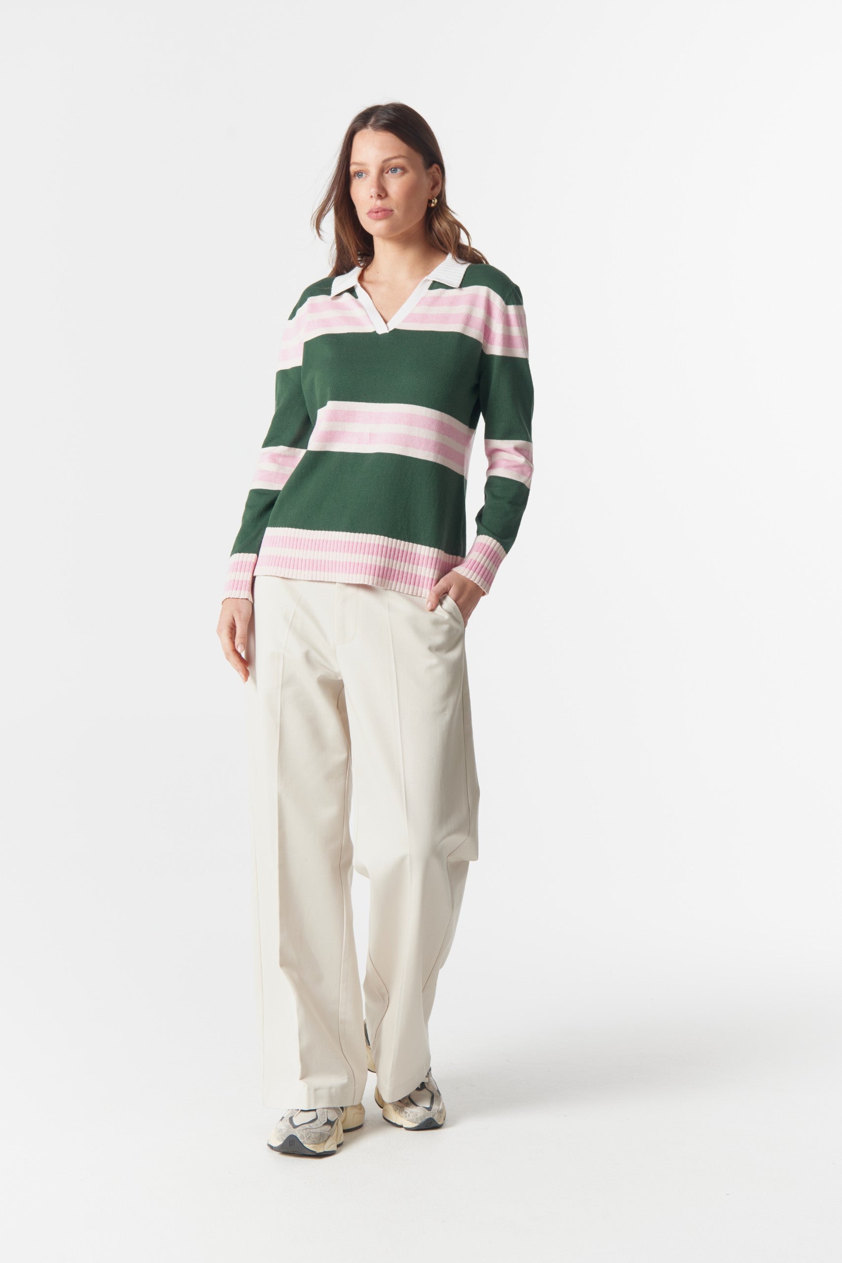 Sun Chaser Polo Knit Rain Forest