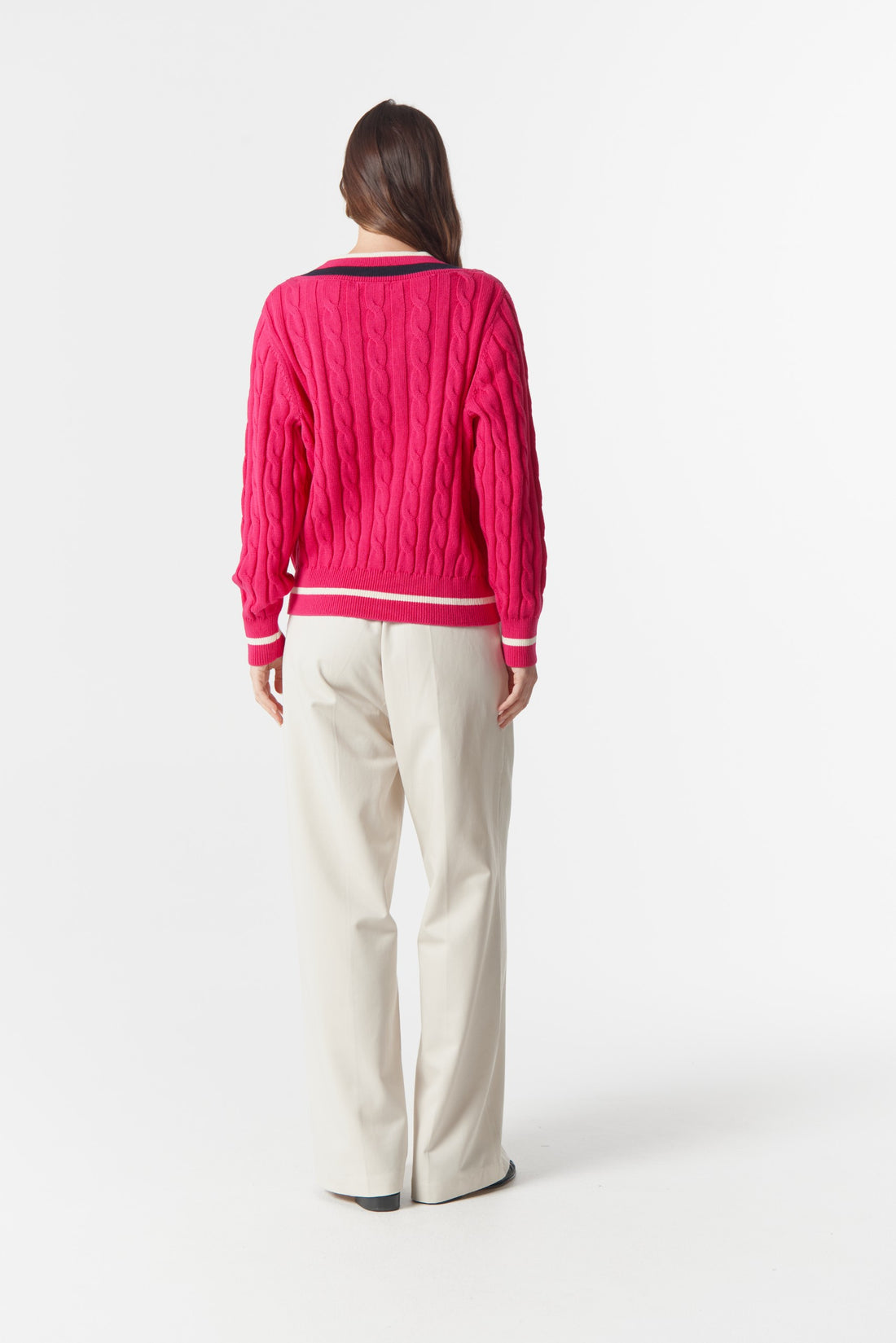 Cheeky Deep V Knit flamboyant