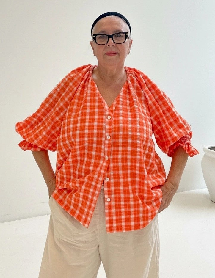 Nine Two Three Top Tangerine