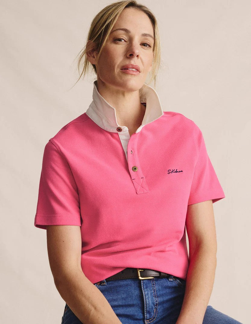 Tuli Short Sleeve Polo - pink