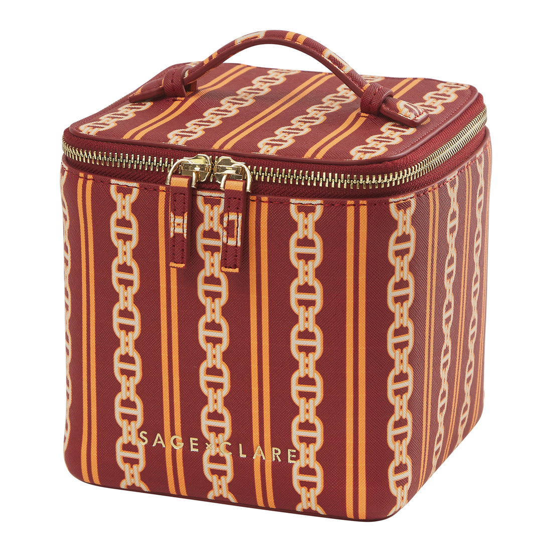 Acadia Cosmetic Case Mahogany