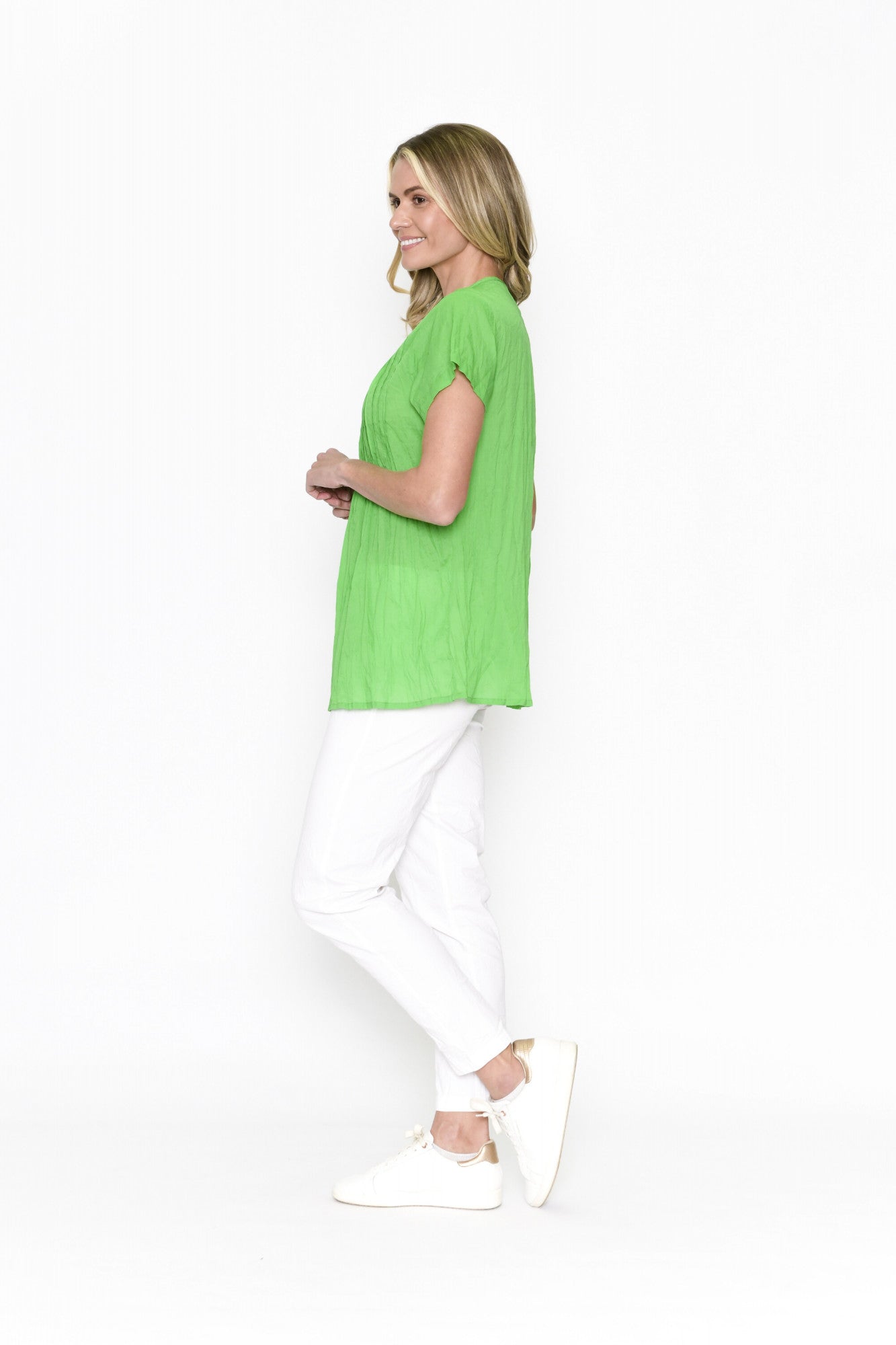 Kayla cotton blouse (Parrot)