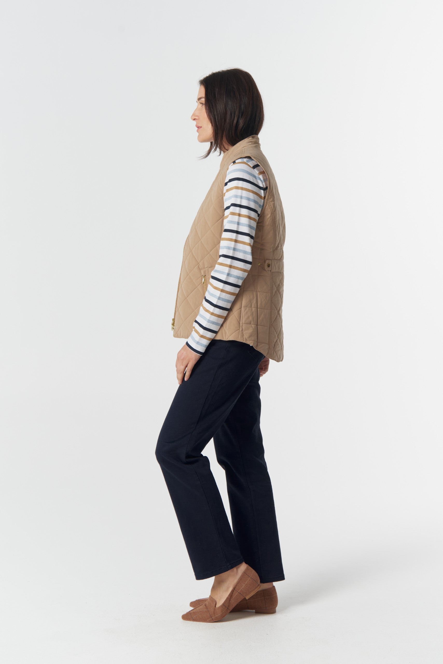 Heritage Quilted Vest Iced Coffee