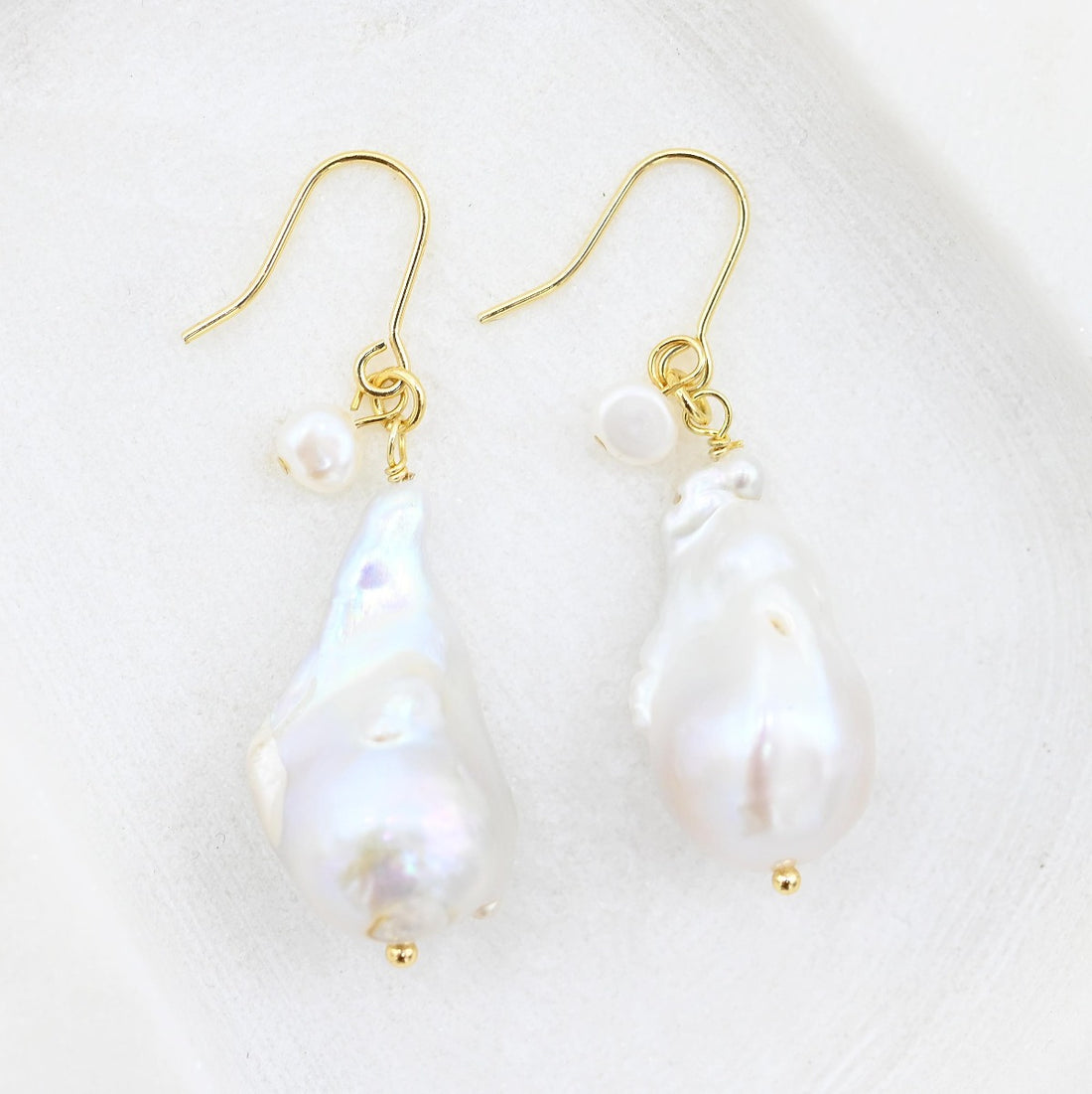 Large Baroque Pearl Earring