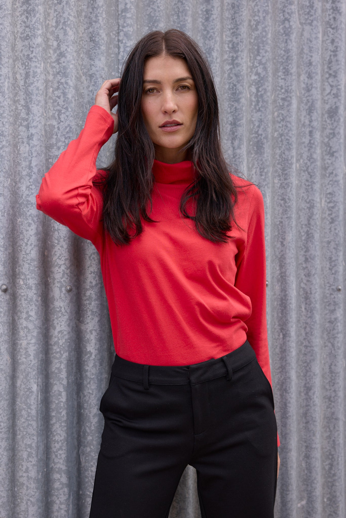 The Traditional Cotton Skivvy Poinsettia