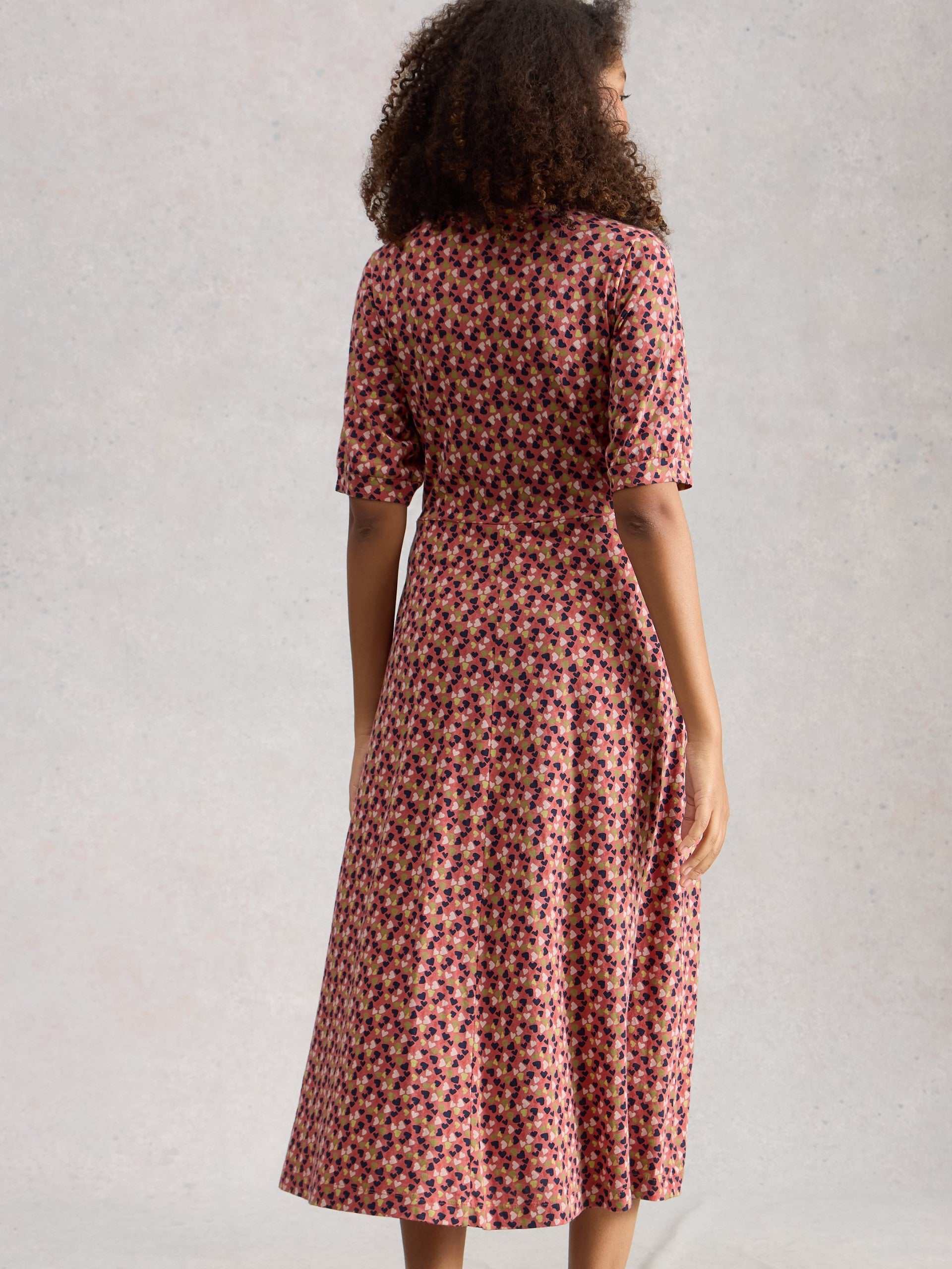 Megan Jersey Dress - Pink