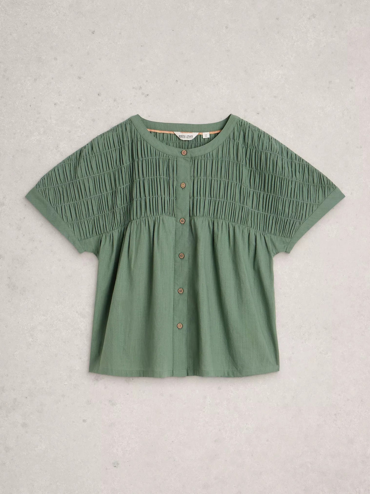 Tammie Organic Cotton Shirt Mid Green