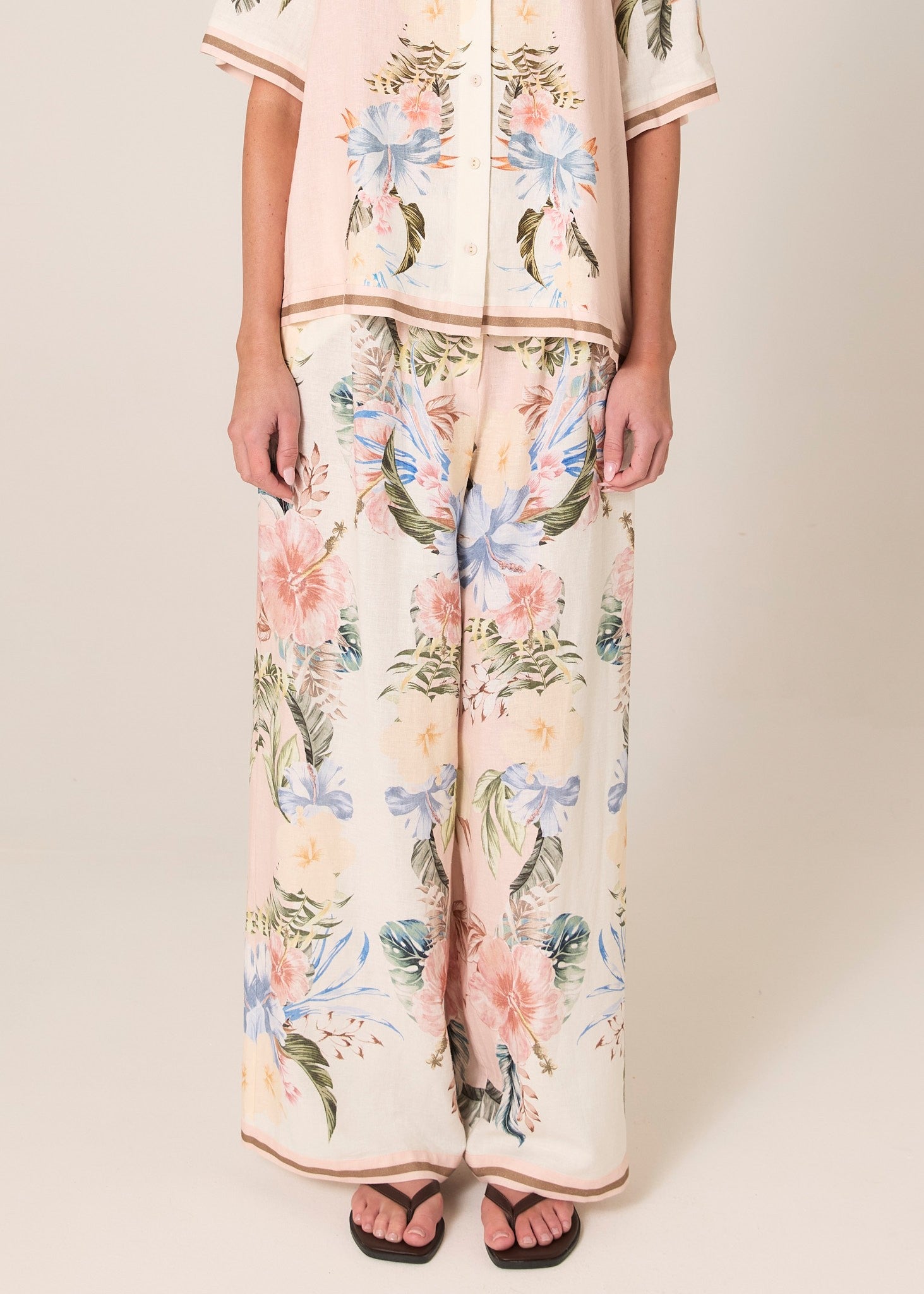 Solara Print Pant Pink