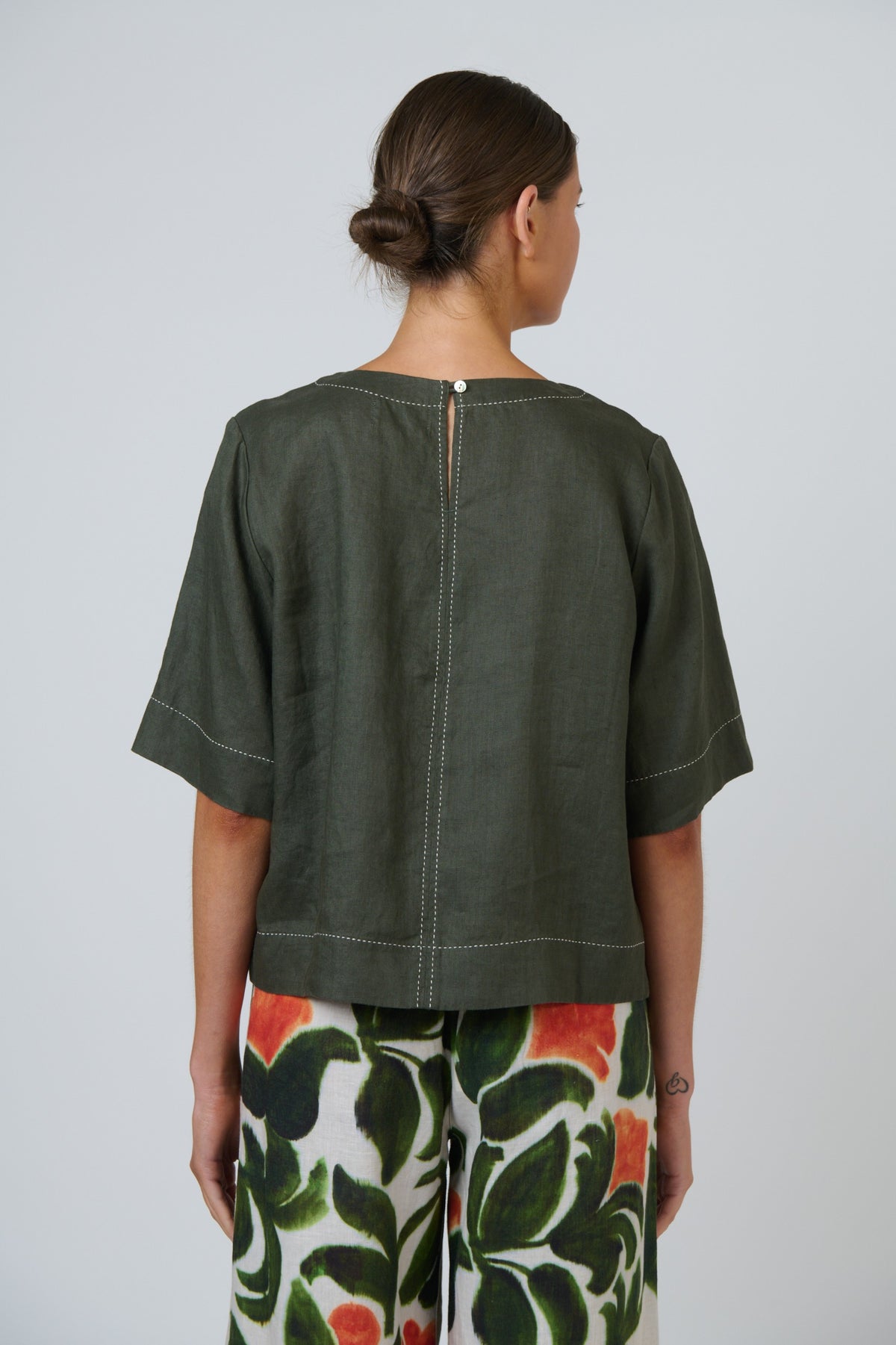 Topiary Linen Top