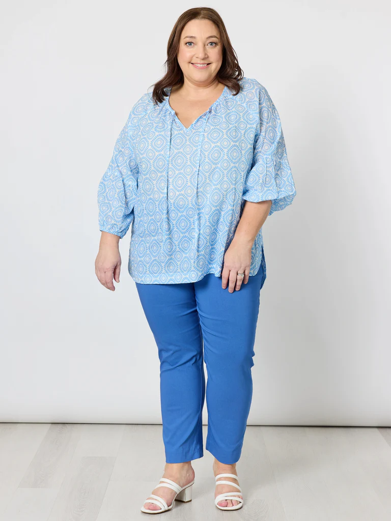 Zara Stretch Pant Blue