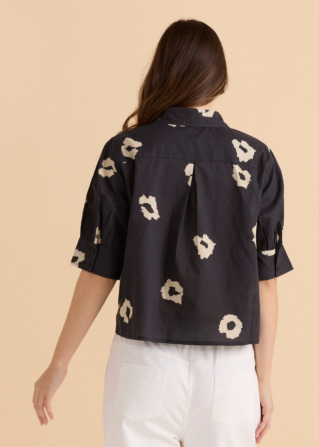 Reagan Poplin Shirt Leopard