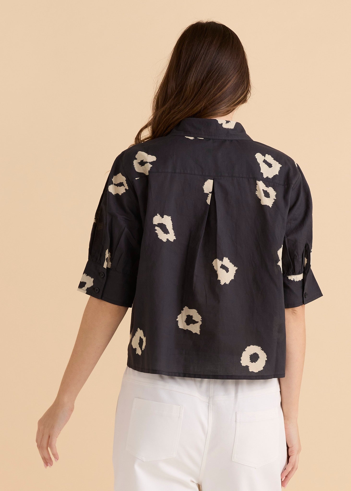 Reagan Poplin Shirt Leopard