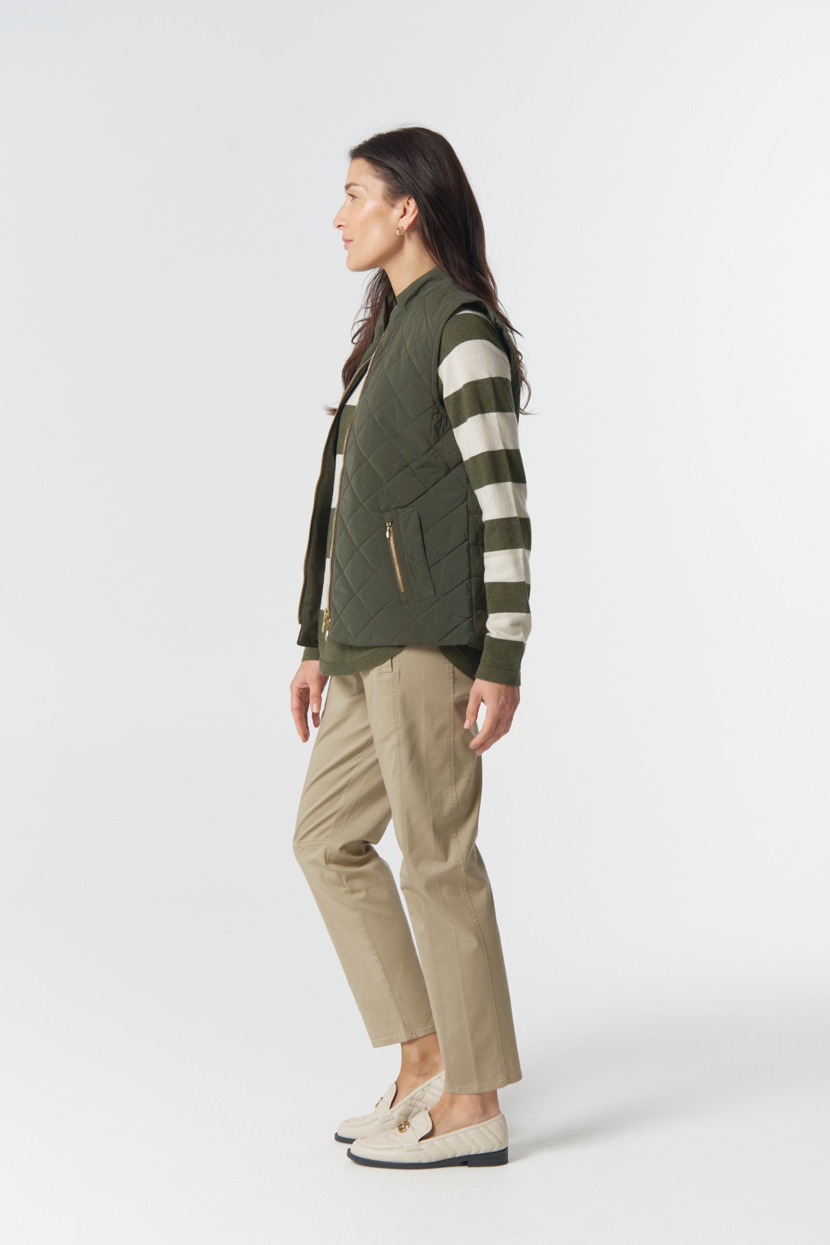Heritage Quilted Vest Khaki