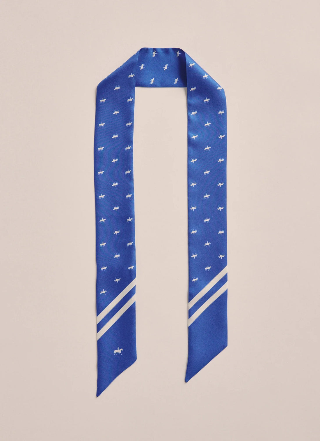 Pinnaroo Silk Twilly Scarf - mid blue