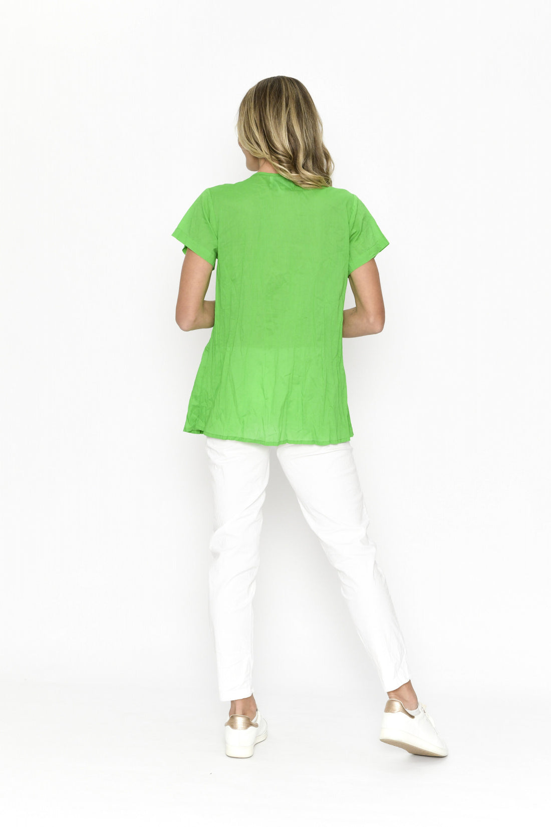 Kayla cotton blouse (Parrot)