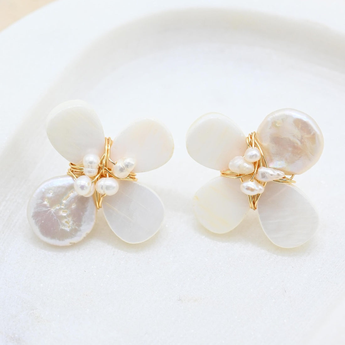Pearl Flower Earring